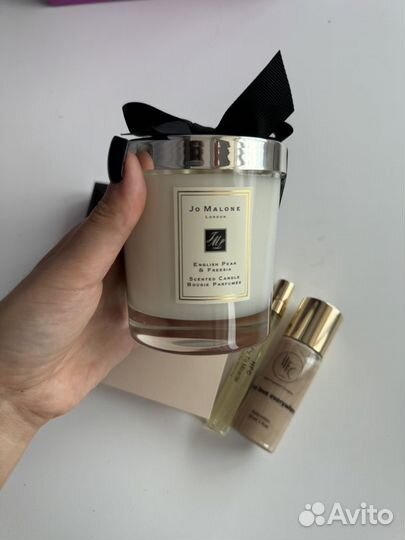 Jo malone english pear freesia свеча