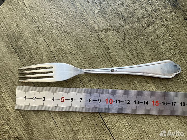 Вилка десертная серебро
