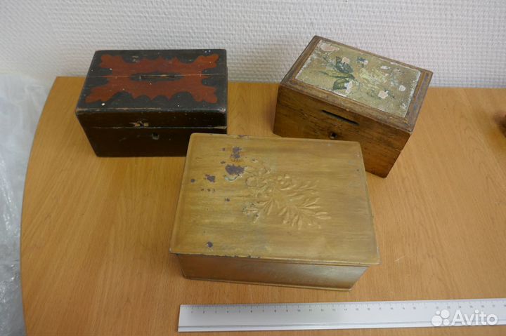 Винтаж. 3 старые коробочки