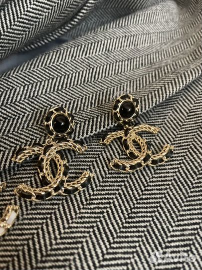 Серьги chanel