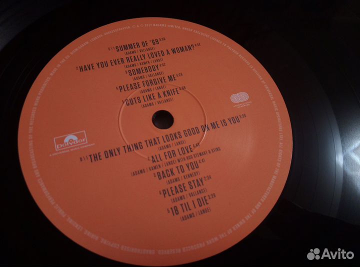 Bryan Adams - Ultimate (Best) 2 LP 2017 Eu