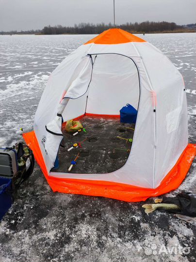Палатка зимняя зонт бу