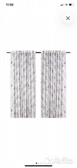 Портьеры (шторы) Икеа пиалотта 2шт