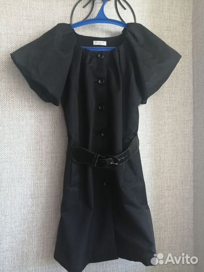 Платье элегантное (плотное), с ремнем