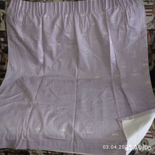 Шторы плотные х/б на подкладке