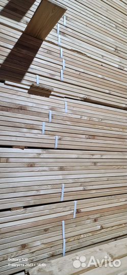 Палубная доска (глаткая)(вилвет)из лиственницы 129