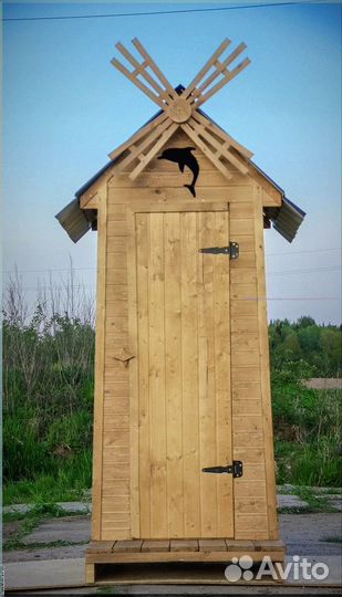 Уличный туалет деревянный пзр 683