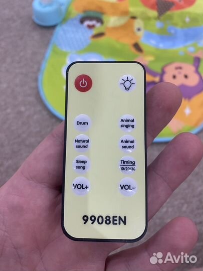 Детский развивающий коврик с пианино 70х45х45 см