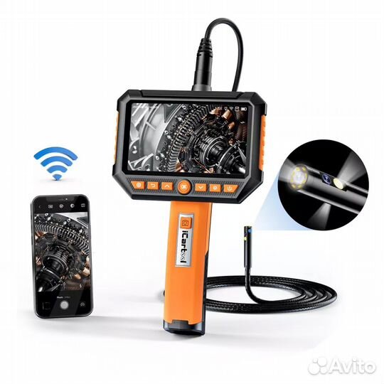 Видеоэндоскоп промышленный, экран 5