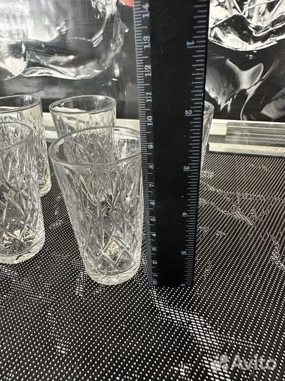 Стопки хрустальные ссср,9шт+1