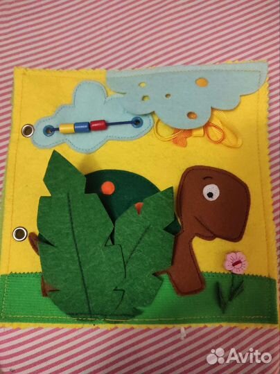 Развивающая книга из фетра