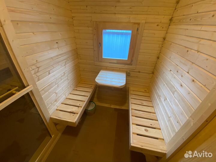 Баня бочка Квадро от 2м. под ключ