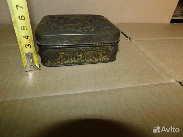 Жестяная коробка ландрин конфеты с ликером