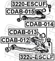 Сайлентблок нижнего рычага подвески перед прав лев