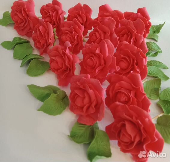 Цветы из сахарной мастики