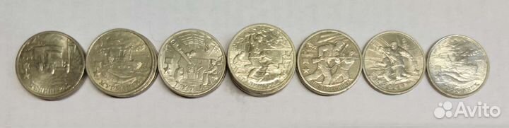 Монеты 1р,2р,5р,10р,иностранных государств