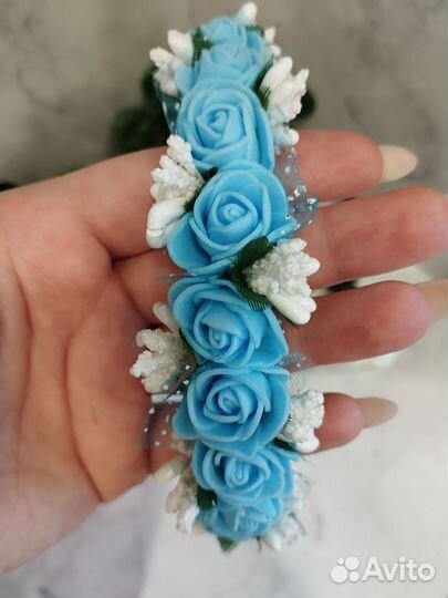 Ободок с цветами