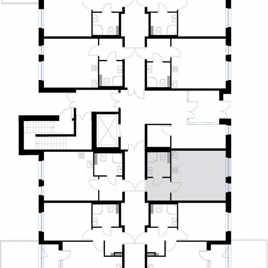 1-к. квартира, 24,7 м², 1/3 эт.