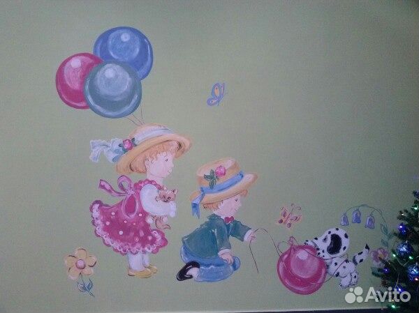 Художественная роспись стен и деталей интерьера