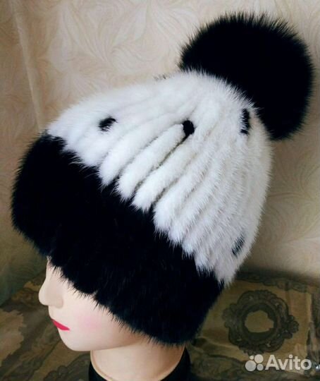 Шапка новая, мех - натуральная норка