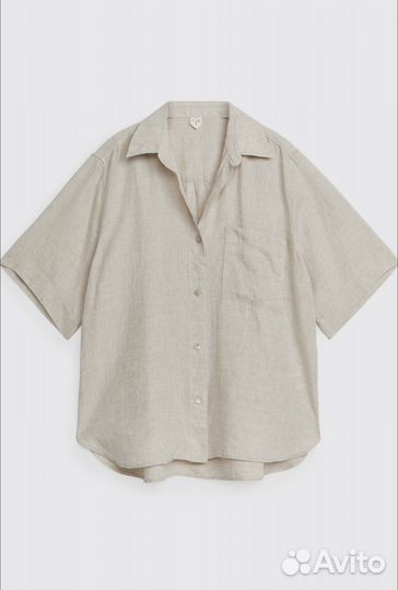 Новая рубашка Arket M 100% лен