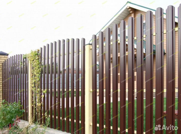 Забор под ключ из профлиста на заказ