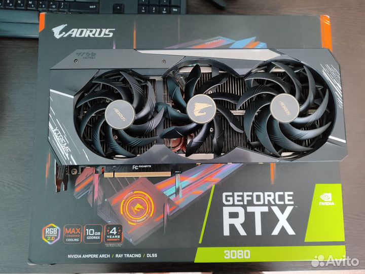 Видеокарта gigabyte aorus GeForce RTX 3080 xtreme