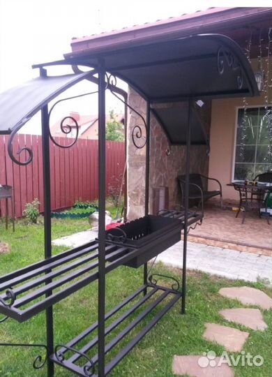 Мангал кованый с жаровней