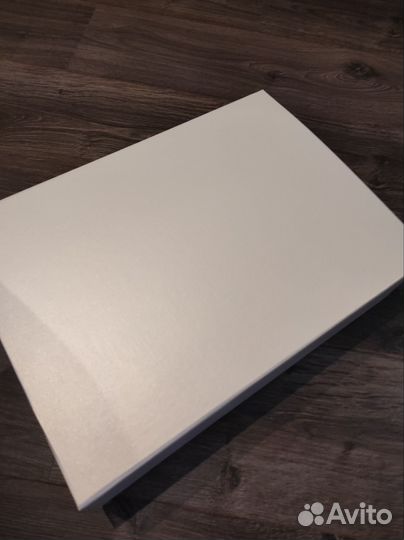 Оранжевый новый вязаный плед в коробке