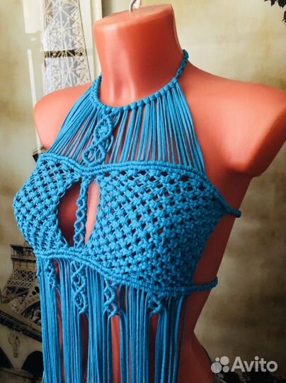 Макраме топ(плетеный )
