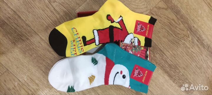 Новогодние носки в подарочной упаковке