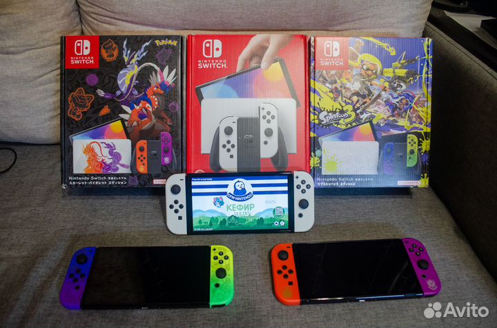 Nintendo switch oled 256гб hwfly v6 ребол