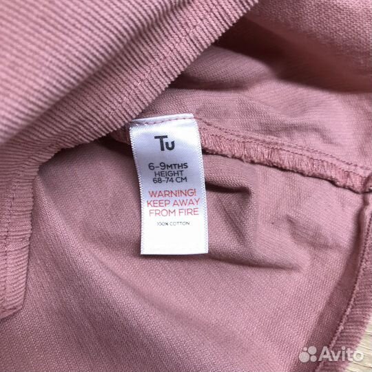 Милое платье Tu 74 р-р вельветовое платье