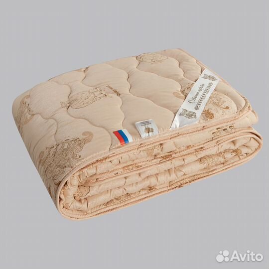 Одеяло овечья шерсть зимнее евро (200х220)