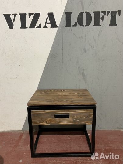 Тумбочка прикроватная лофт