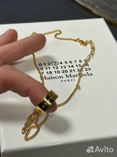 Подвеска maison margiela rare golden Оригинал