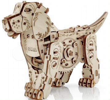 Конструктор деревянн 3D Механическая собака Puppy