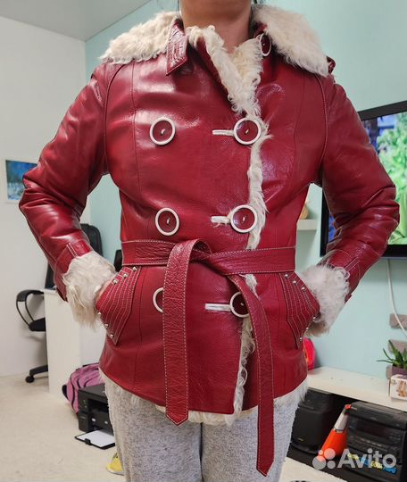 Дубленка женская натуральная кожа и мех