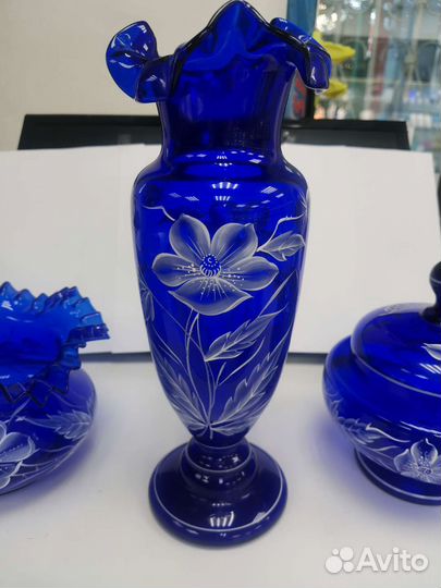 Комплект кобальтовое закалённое стекло