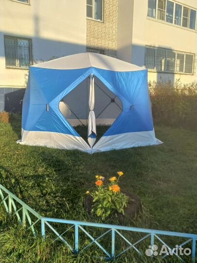 Палатка зимняя трехслойная утеплённая 360х320х220