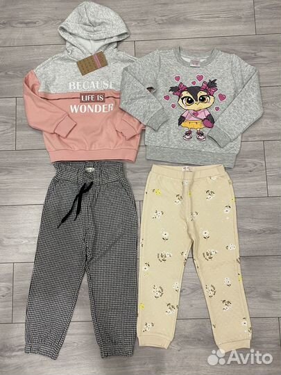 Футболки,лосины,джинсы,водолазки 4-8 лет