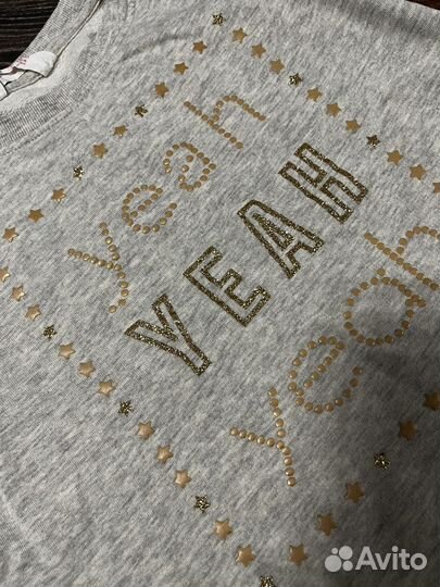 Широкие джинсы+толстовка+футболка