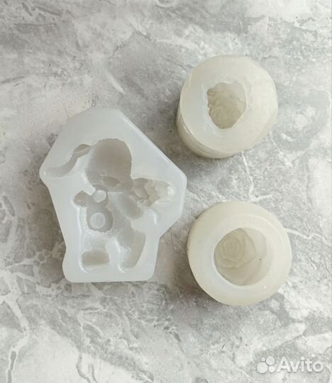 Молды для шоколада 3 шт, силиконовые 8 марта