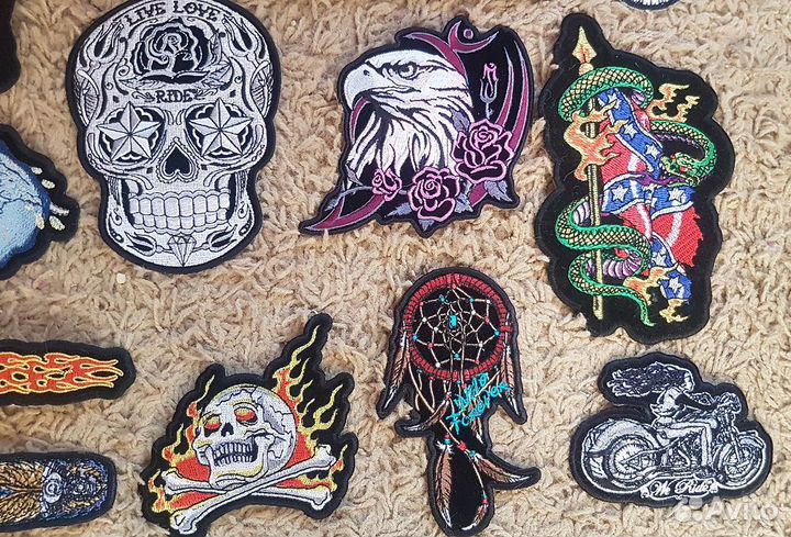 Байкерские нашивки Hot Leathers