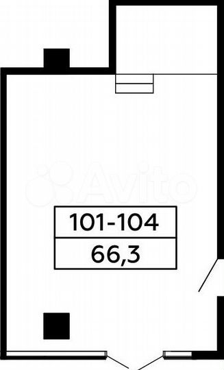 Аренда, торговое помещение, площадь 68.7 кв.м