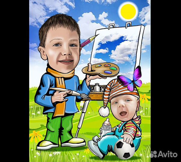 Нарисую шарж, портрет