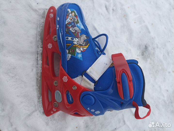 Коньки раздвижные в отличном состоянии, унисекс