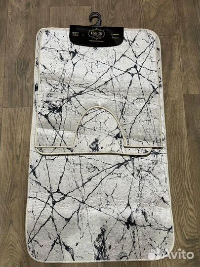 Набор ковриков для ванной и туалета 3 предмета