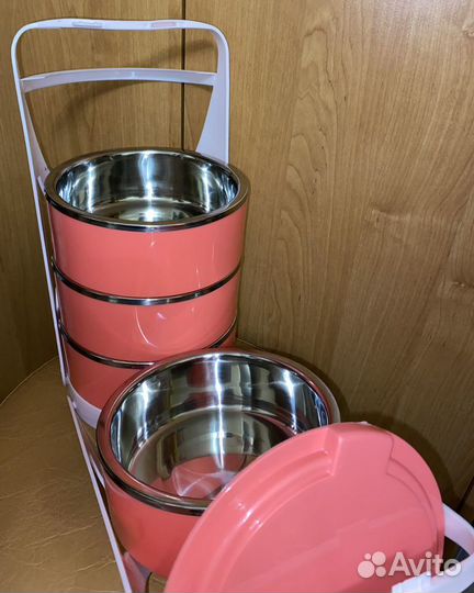 Термоконтейнеры с крышками и держателем