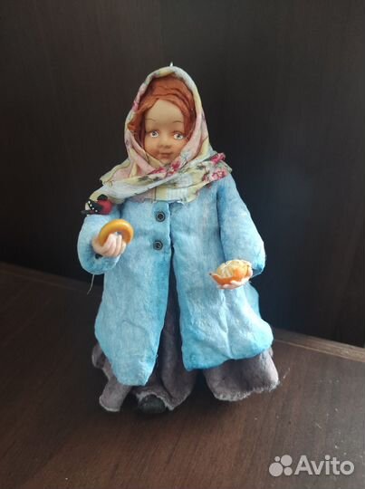 Ватная игрушка на елку